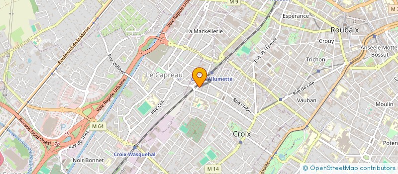localisation de l'entreprise SARL THUNE à CROIX