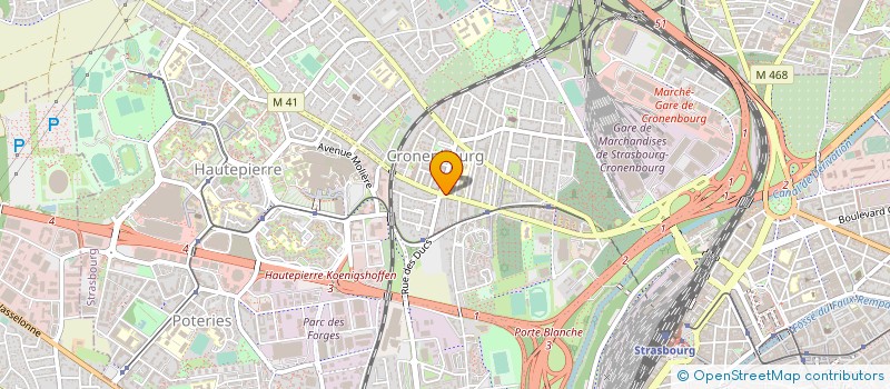 localisation de l'entreprise SARL THUY - LONG à STRASBOURG