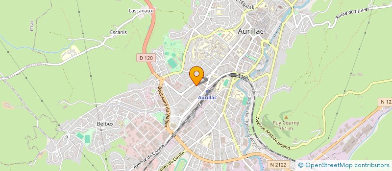 localisation de l'entreprise SARL TIE AUVERGNE à AURILLAC