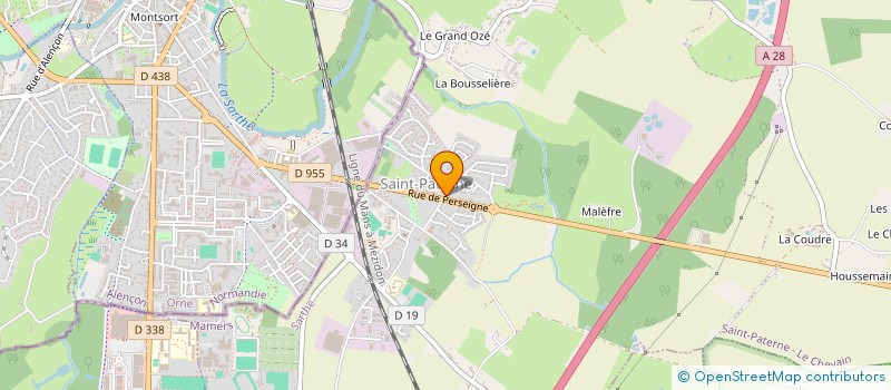 localisation de l'entreprise SARL TIG CORPORATE  SAINT-PATERNE - LE CHEVAIN