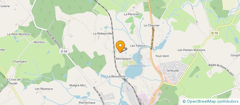 localisation de l'entreprise SARL TIGOULET FREDERIC à ST YRIEIX LA PERCHE