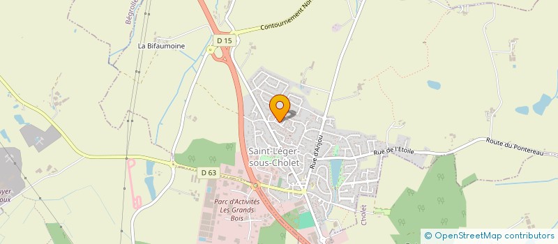 localisation de l'entreprise SARL TINAJE SOLEIL à SAINT-LEGER-SOUS-CHOLET