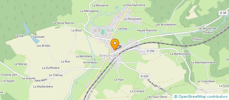localisation de l'entreprise SARL TIREAU PITEL à BRETONCELLES