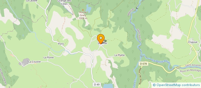 localisation de l'entreprise SARL TISSANDIER à RIOM-ES-MONTAGNES