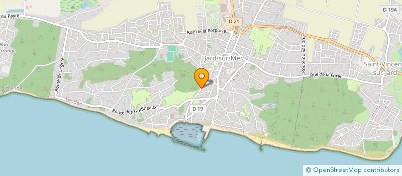 localisation de l'entreprise SARL TISSEAU MICHEL à JARD-SUR-MER