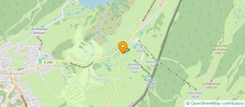 localisation de l'entreprise SARL TISSOT  LES ROUSSES