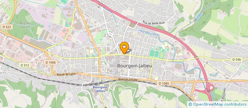 localisation de l'entreprise SARL TISSUS 2000 à BOURGOIN-JALLIEU