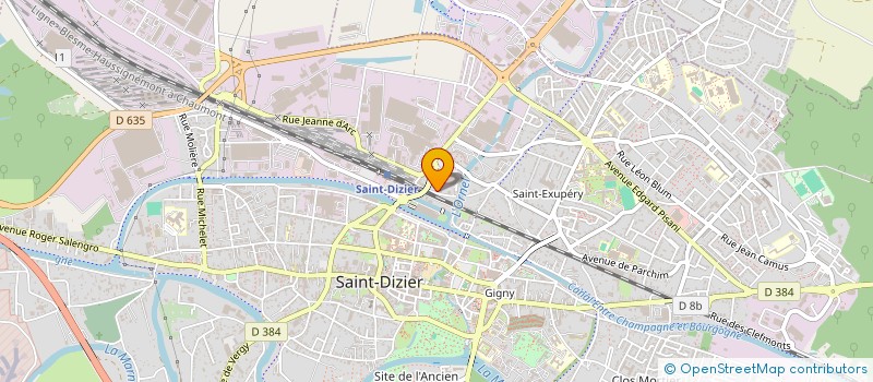 localisation de l'entreprise SARL TISSUS BOUTIQUE à SAINT-DIZIER