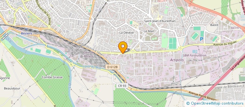 localisation de l'entreprise SARL TIXY à BEZIERS