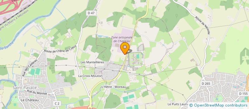 localisation de l'entreprise SARL TJOLI  NEUVILLE-SUR-SARTHE