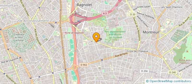 localisation de l'entreprise SARL TNT à BAGNOLET