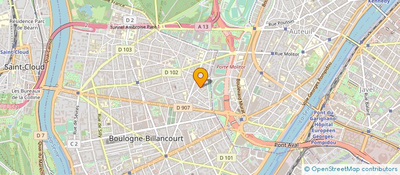 localisation de l'entreprise SARL TO B 3 DIFFUSION à BOULOGNE-BILLANCOURT