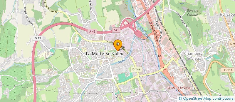 localisation de l'entreprise SARL TOCHON à LA MOTTE-SERVOLEX