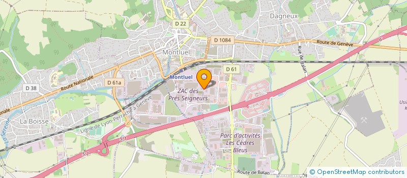localisation de l'entreprise SARL TOFFOLETTI HONORE à DAGNEUX
