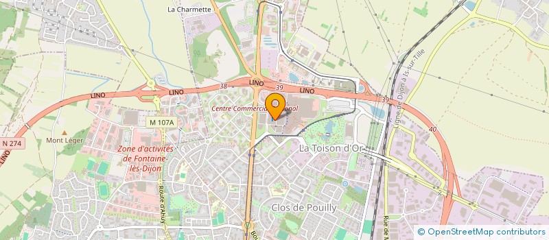localisation de l'entreprise SARL TOISON D OR INNOVATION DEVELOPPEMEN à DIJON