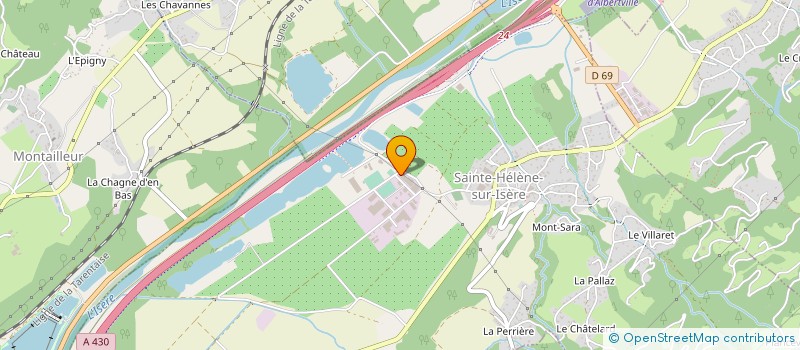localisation de l'entreprise SARL TOIT & BOIS 73 à SAINTE-HELENE-SUR-ISERE