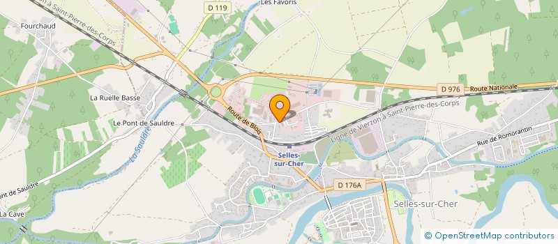 localisation de l'entreprise SARL TOITURES SELLOISES à SELLES-SUR-CHER