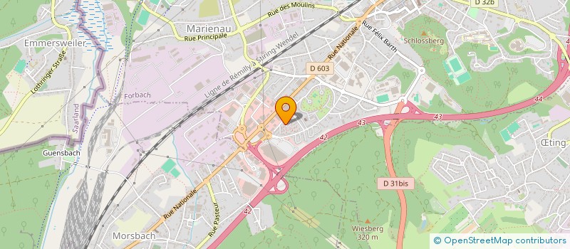 localisation de l'entreprise SARL TOK  FORBACH