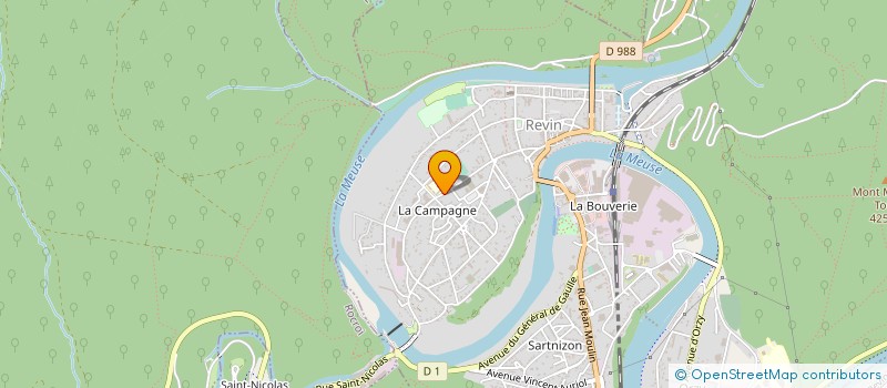 localisation de l'entreprise SARL TOLERIE CHAUDRONNERIE AUSSET MICHEL à REVIN