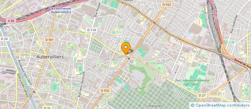 localisation de l'entreprise SARL TOLGA TEX  AUBERVILLIERS
