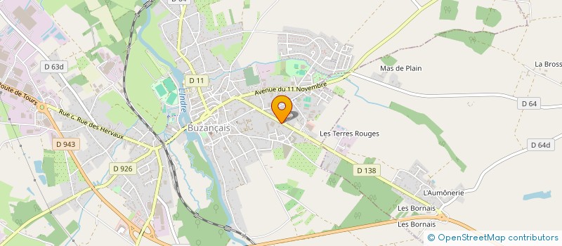 localisation de l'entreprise SARL TOM BAITS à BUZANCAIS