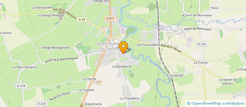 localisation de l'entreprise SARL TOMILLOU  QUETTREVILLE-SUR-SIENNE