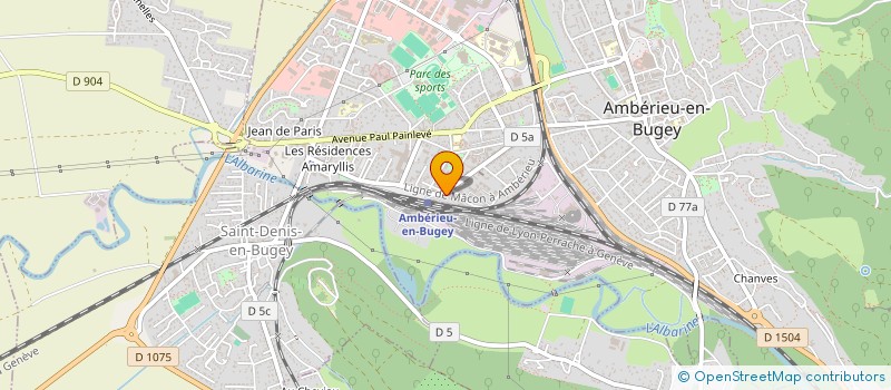 localisation de l'entreprise SARL TONOA à AMBERIEU-EN-BUGEY