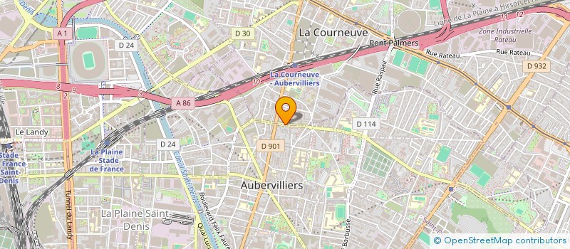 localisation de l'entreprise SARL TONY à LA COURNEUVE