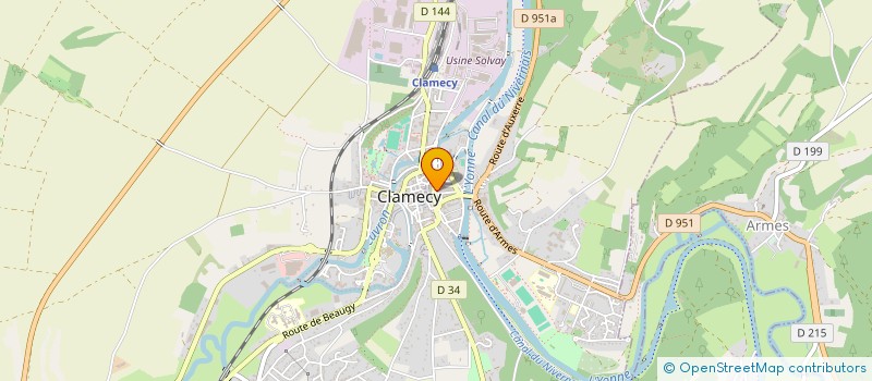 localisation de l'entreprise SARL TOP ALEX  CLAMECY