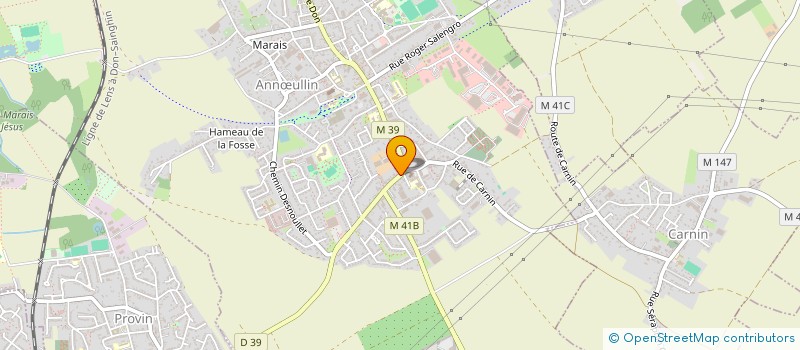 localisation de l'entreprise SARL TOP AUTO à ANNŒULLIN