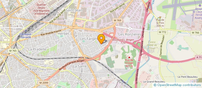 localisation de l'entreprise SARL TOP COLIS à CLERMONT-FERRAND