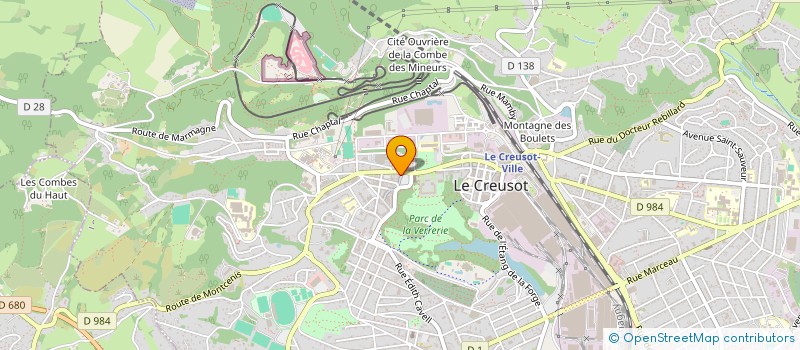 localisation de l'entreprise SARL TOP'DEPART à LE CREUSOT