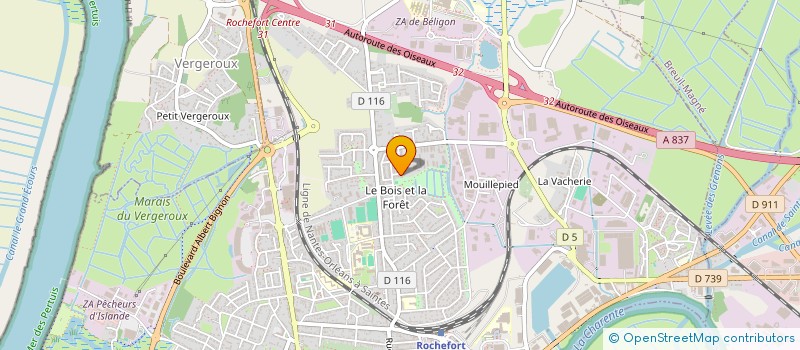 localisation de l'entreprise SARL  TOP'EMBALLAGES  ROCHEFORT