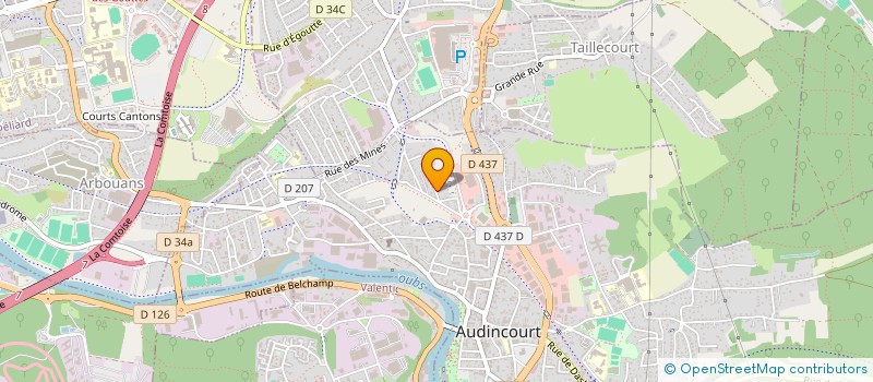 localisation de l'entreprise SARL TOP LIVE à AUDINCOURT