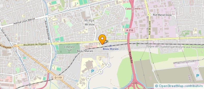 localisation de l'entreprise SARL TOP MODE  CALAIS