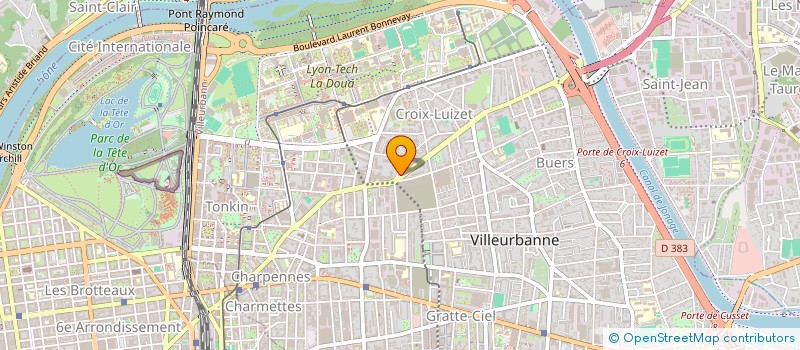 localisation de l'entreprise SARL TOP PARTNER  VILLEURBANNE