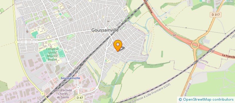 localisation de l'entreprise SARL TOP TELECOM à GOUSSAINVILLE