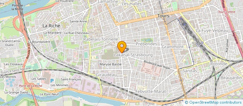 localisation de l'entreprise SARL TOPAZE IMMOBILIER à TOURS