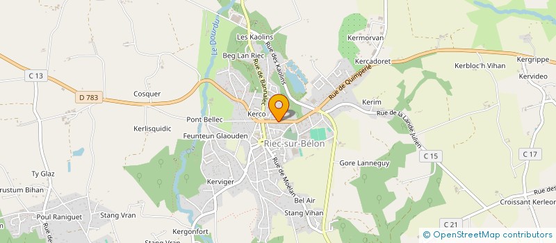 localisation de l'entreprise SARL TOPI  RIEC-SUR-BELON