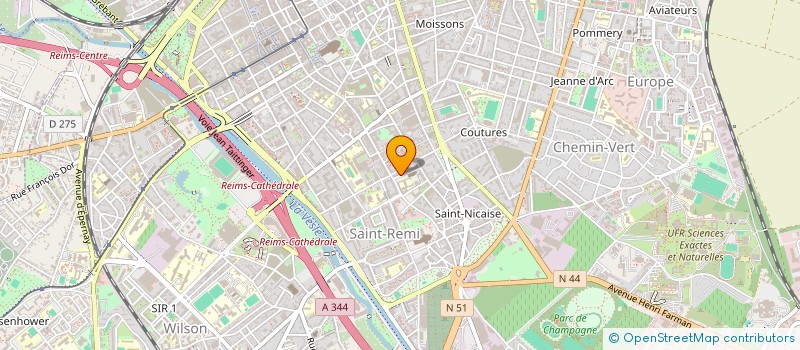 localisation de l'entreprise SARL TOPLASER à REIMS