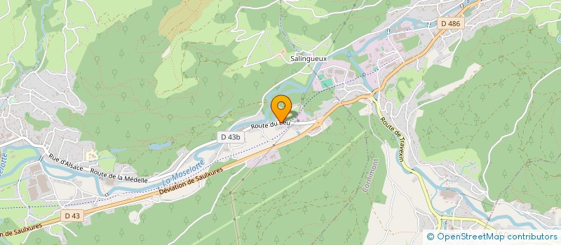 localisation de l'entreprise SARL TOTTOLI FILS  SAULXURES-SUR-MOSELOTTE