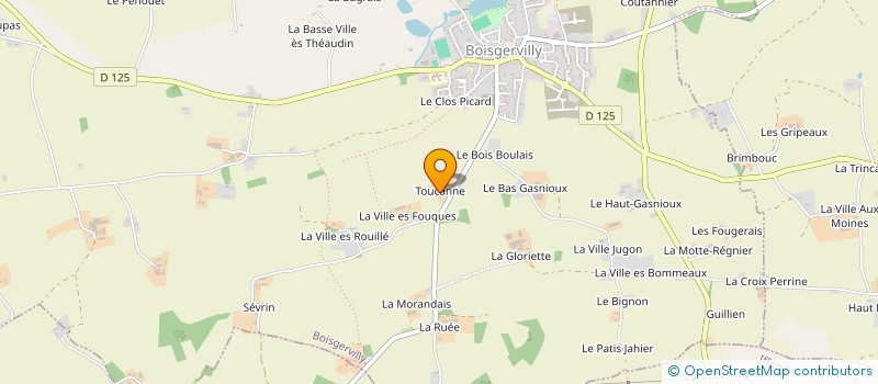 localisation de l'entreprise SARL TOUCANNE  BOISGERVILLY