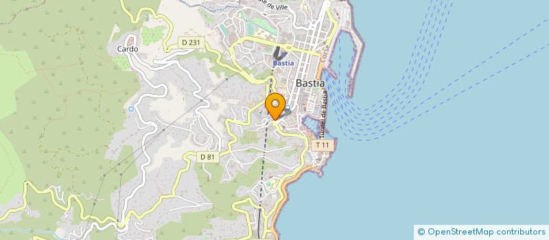 localisation de l'entreprise SARL TOUCO à BASTIA