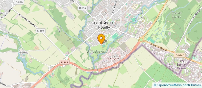 localisation de l'entreprise SARL TOUILLEUX ET FILS à SAINT-GENIS-POUILLY