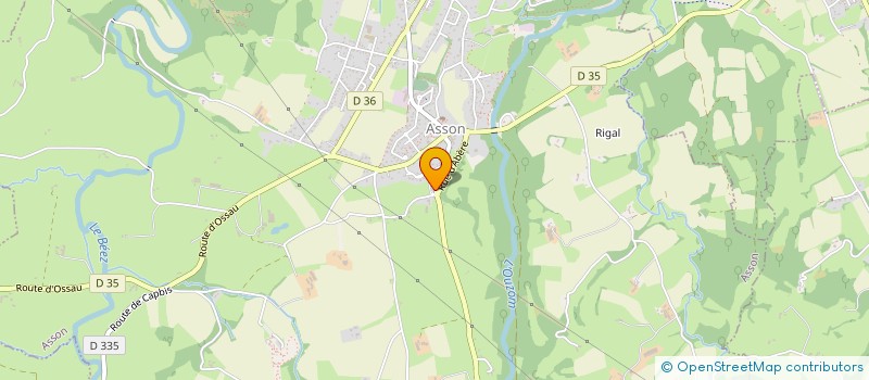 localisation de l'entreprise SARL TOULET JEAN CLAUDE  ASSON