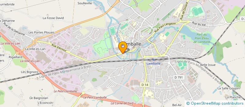 localisation de l'entreprise SARL TOUR DE PIZZ  LAMBALLE-ARMOR