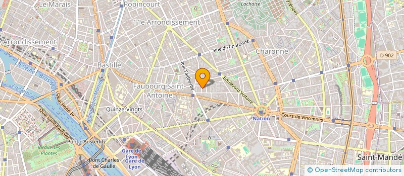 localisation de l'entreprise SARL TOURAINE COMPO AGENDA VACHER  PARIS