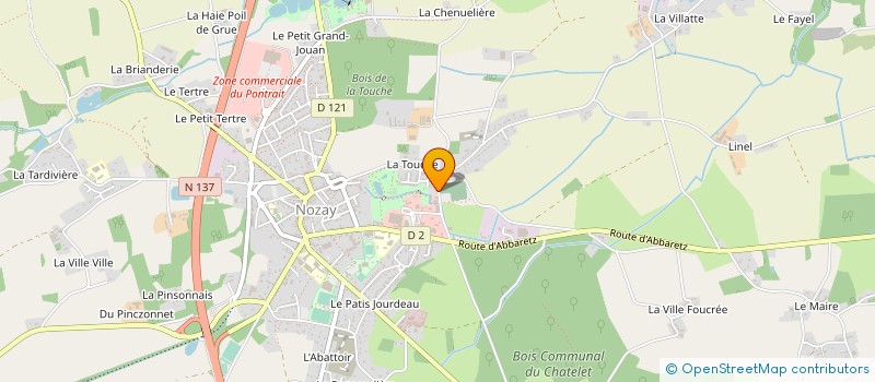 localisation de l'entreprise SARL TOURILLON à NOZAY