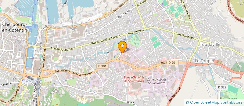 localisation de l'entreprise SARL TOURLAVILLE AMBULANCES  CHERBOURG-EN-COTENTIN