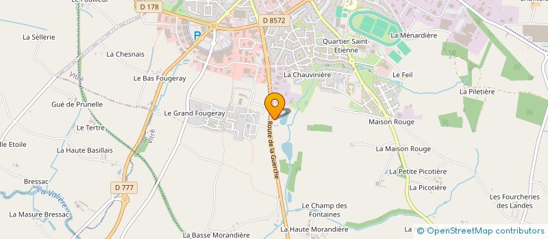 localisation de l'entreprise SARL TOURNEUX à VITRE
